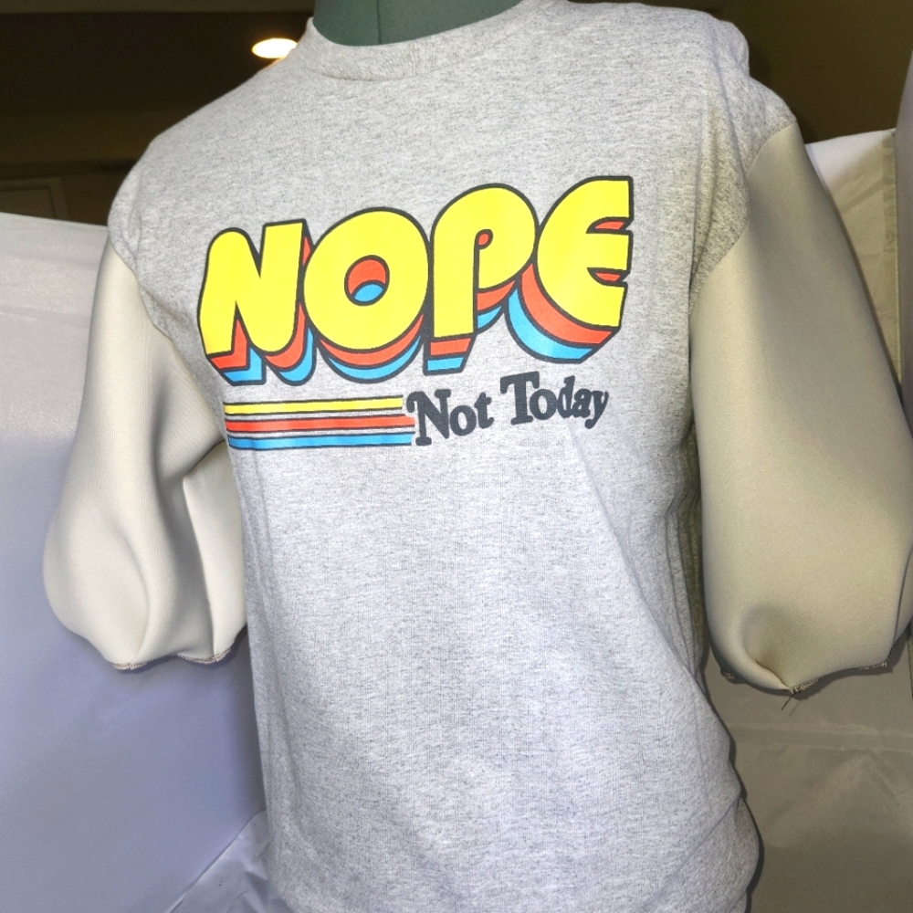 Graphic Tee with puff Sleeves